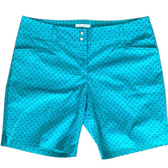 adidas Pants - Adidas Golf Shorts Women’s Size 16 Green Diamond Pattern Athletic Casual